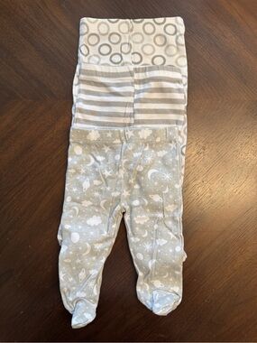 Gray Baby Footed Pants Set | 3 months